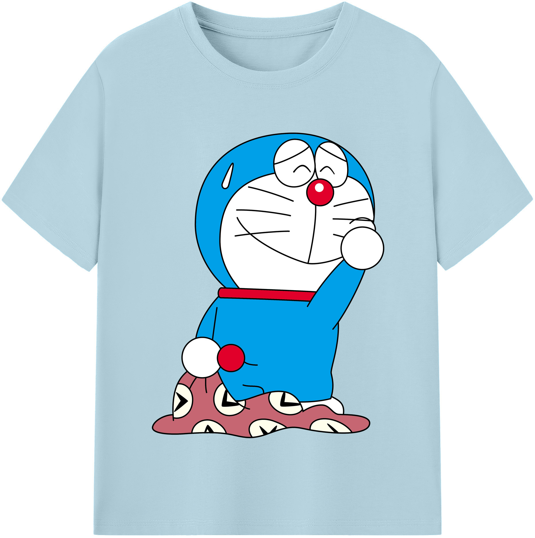 （画像用） ドラえもん Doraemon 綿100％半袖Tシャツ（フロントプリント）